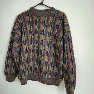 Vintage Tundra Canada 3D Knit Coogi Style Sweater